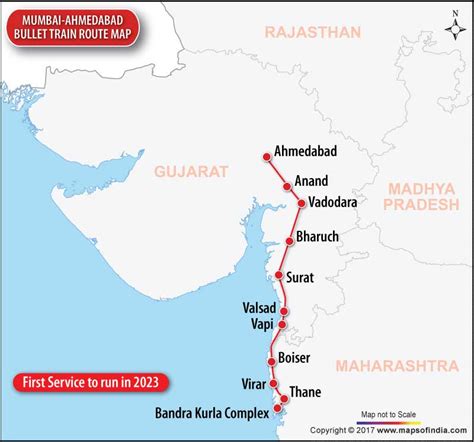 Mumbai Hyderabad Bullet Train Route Map