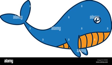 cute whale icon over white background vector illustration Stock Vector Image & Art - Alamy