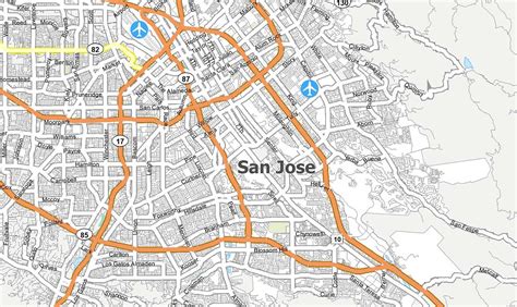 Map of San Jose, California - GIS Geography