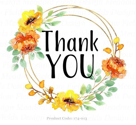 Thank You Flowers Clipart