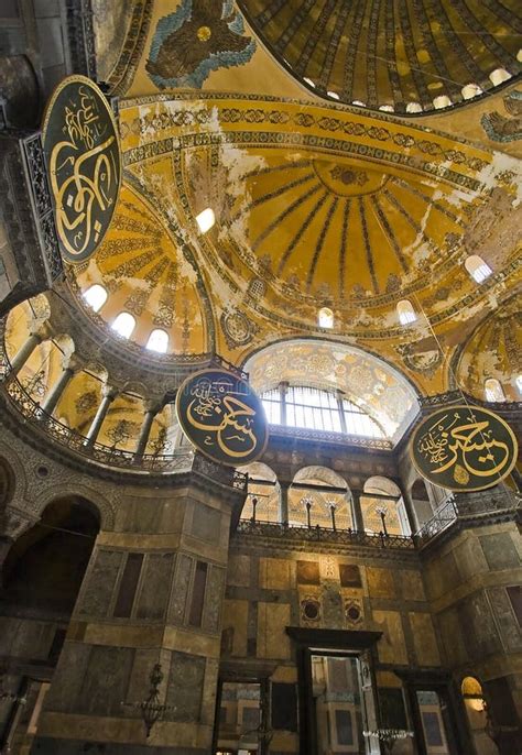 Hagia Sophia Dome Interior editorial stock photo. Image of culture - 3299818