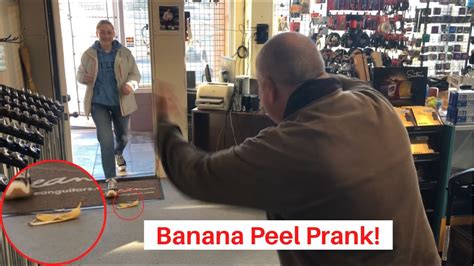 Banana Peel Prank ACTUALLY Works!!! - YouTube