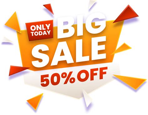 Big Sale Only Today Vector PNG | Big sale, Woocommerce, Graphic design ads