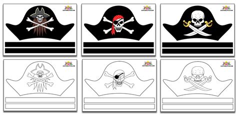 Printable Cut Out Printable Pirate Hat Template - Printable Templates Free