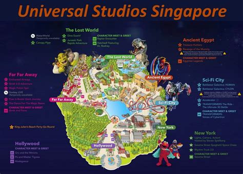 Universal Studios Singapore Map | Sentosa, Singapore - Ontheworldmap.com