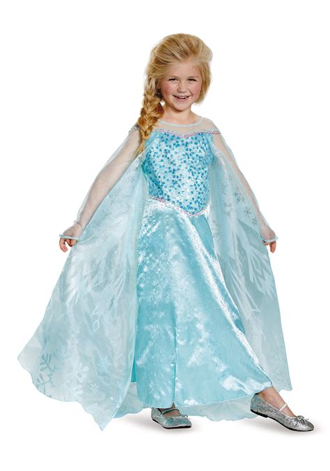 Girls Frozen Elsa Prestige Costume