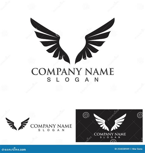 Wing Bird Logo Template Vector Stock Vector - Illustration of creative, wings: 254038949