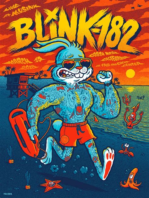 Blink-182 Musink poster — Michael Hacker Illustration