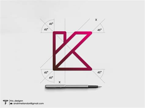 K Monogram Logo by trio_designn on Dribbble