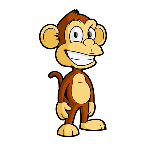 FREE Cartoon Monkey Vector Clip Art