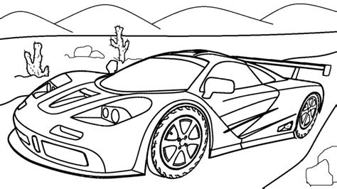 Race Car Coloring Pages