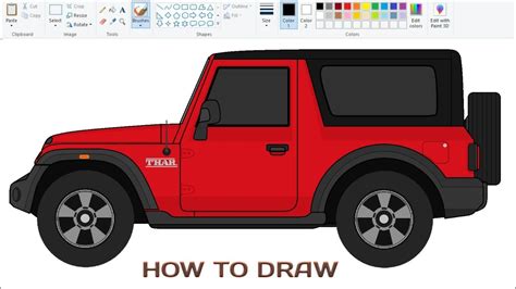 Update 73+ mahindra thar sketch best - seven.edu.vn