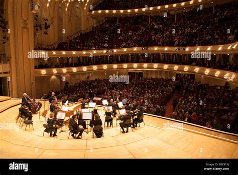 Inside Orchestra Hall with the Chicago Symphony Orchestra Stock Photo - Alamy