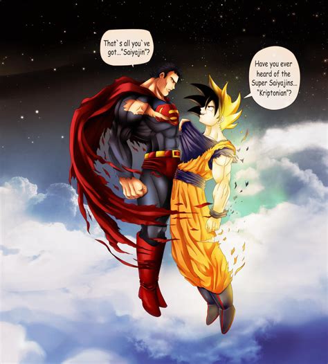 Superman vs Goku by lchrno on DeviantArt