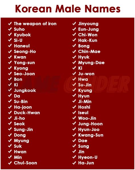 150+ Korean Male Names (2023) | Name Guider