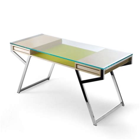 Air Glass Desk L By Gallotti & Radice - Klarity - Glass Furniture