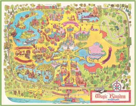 40th Anniversary Commemorative Map of Magic Kingdom Park | Disney Parks Blog