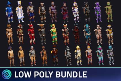 Low Poly RPG Characters Bundle | Game Content Shopper – Unity Asset Store™ Sales and Price Drops