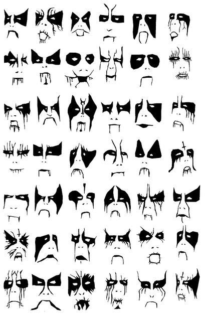 Pin by Sky Smith on to make... | Black metal art, Black metal, Punk makeup