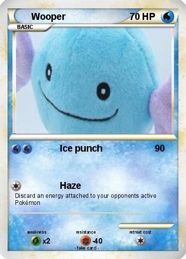 Pokémon Wooper 114 114 - Ice punch - My Pokemon Card