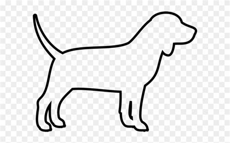 Side Drawing Of Dog, HD Png Download - 600x600(#2468880) - PngFind