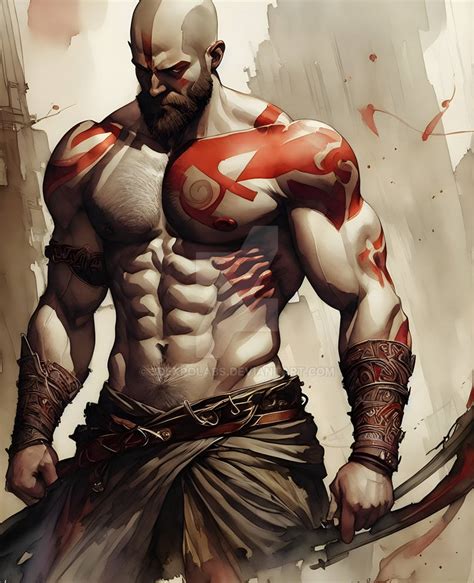 Kratos Fan Art by 3dExpoLabs on DeviantArt