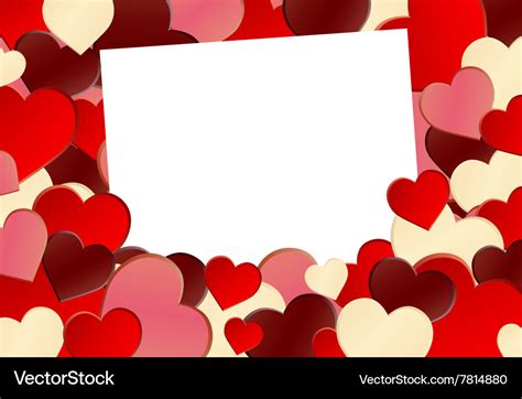 Red heart shape background Royalty Free Vector Image