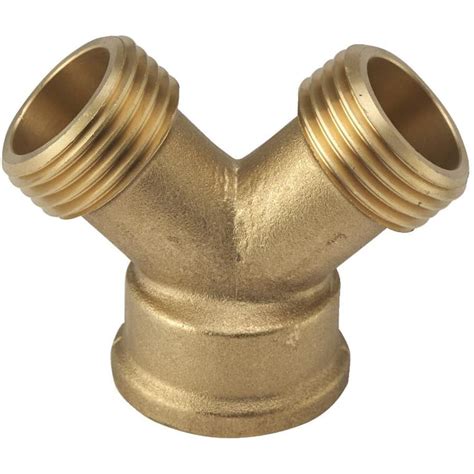 BENCHMARK 2-Way Brass Hose Connector | Home Hardware