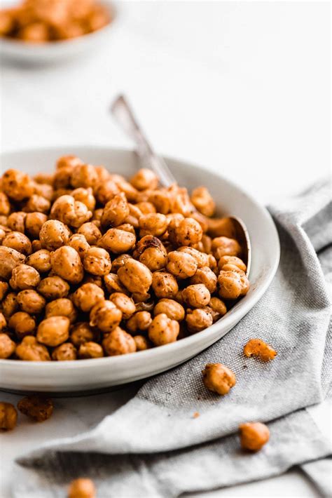 Crispy Roasted Chickpeas - Garnish & Glaze