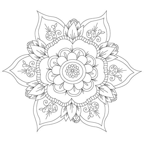 Mandala Fleur Mandala Mandalas Coloriage Mandalas Para Colorear | Porn ...