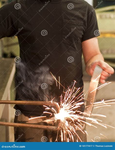 Welding sparks stock image. Image of welding, heat, worker - 10177417