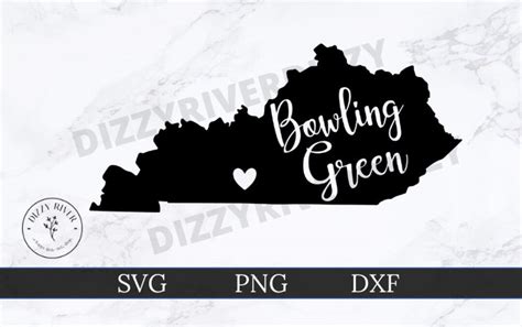 Bowling Green Kentucky SVG DXF PNG Cricut Cut File Silhouette Cut File Digital Download Kentucky ...