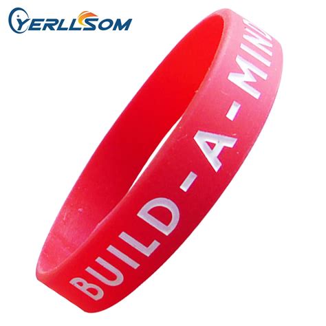 200pcs/Lot High Quality Custom Personalized Rubber Bands for promotional gifts Y06030-in Bangles ...