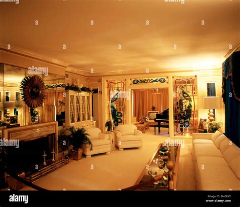 The Living Room, Graceland Mansion, Elvis Presley Boulevard, Whitehaven, Memphis, Tennessee ...