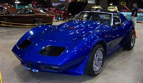 1974 Chevrolet Blue Corvette Stingray, Fully Customized