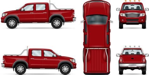 Pickup Truck Vector Images (over 12,000)