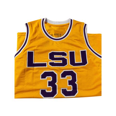 Shaquille O'Neal Autographed Gold LSU Basketball Jersey