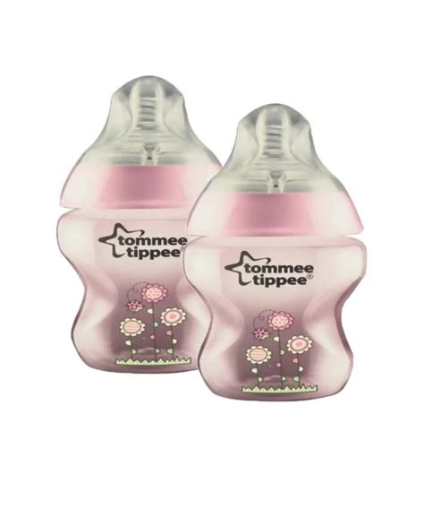 TOMMEE TIPPEE CLOSER TO NATURE DECORATED BOTTLE STARTER SET – PINK FLOWER