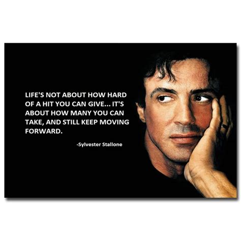 NICOLESHENTING Rocky Balboa Motivational Quote Art Silk Poster Print 13x20 20x30 inches ...