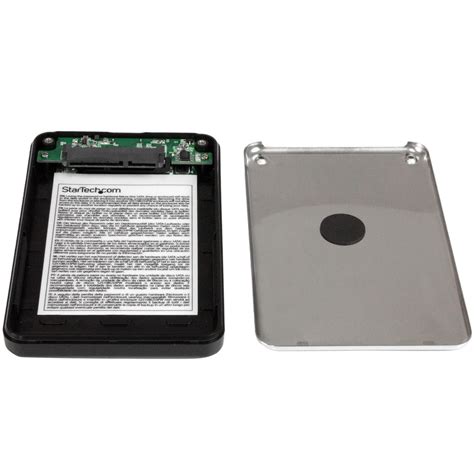 Startech .com USB 3.0 encrypted SATA III enclosure for 2.5in hard driveportable external HDD ...