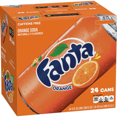 Fanta Orange Soda Cans, 12 fl oz, 24 Pack | Soda & Mixers | D'Agostino