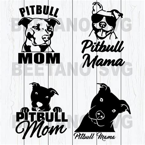 Pitbull Mom Svg Files, Pitbull Svg, Mother Svg, Dog Svg, Pitbull Mom Svg For Instant Download ...