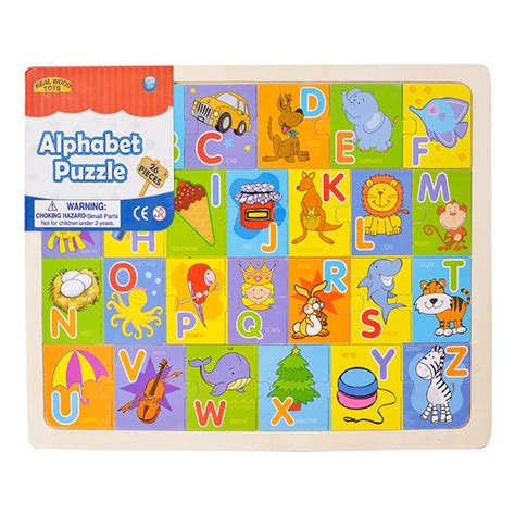 Jigsaw Puzzle - Kids Toy - Alphabet - Wood - 26 Piece - 5 Pack | Shop ...