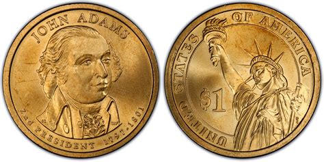 2007-P $1 John Adams - Pos. B Satin Finish (Special Strike) Presidential Dollars - PCGS CoinFacts