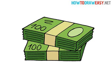 How to Draw a Stack of Money #Money #StackofMoney #BundleofMoney # ...