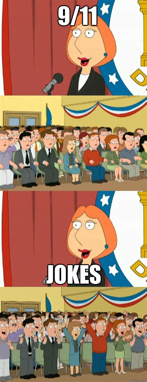 9/11 jokes - Lois Griffin - quickmeme