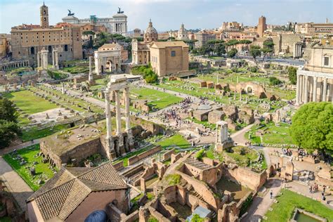 The Roman Forum and Palatine Hill in Rome, Italy