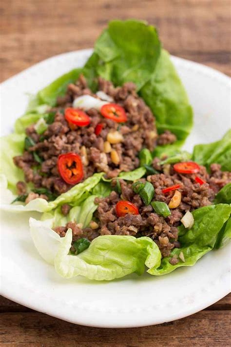 Asian Inspired Spicy Ground Beef Lettuce Wraps | Foodal