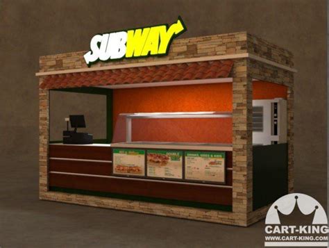 Fast Food Kiosk | Custom Commercial Burger & Hot Dog Kiosks