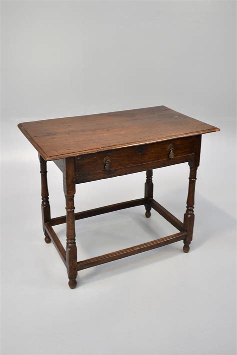 Oak Side Table With Drawer - The Classic Prop Hire Company